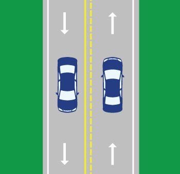 Road lines and markings